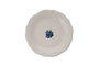 Hermia Blueberry Juego de Cena de Porcelana de 24 Piezas en Blanco, Azul y Verde